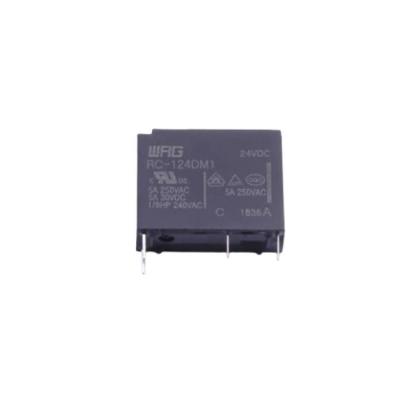 Relé ultra fino 24VDC 4 Pin Power D RC da montagem do PWB de SPST 5A - 124DM1 para a máquina de lavar louça