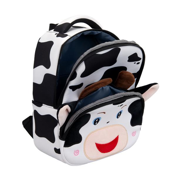 Cow Waterproof Kids Backpack Cartoon 3D Animal Kindergarten Girls Fashion Schoolbags