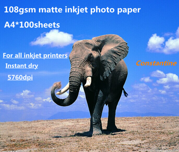 108gsm photo paper matte inkjet photo paper