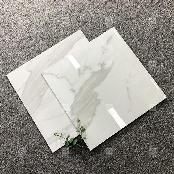 600x600mm High Glossy Polished Glazed Tile For Floor Standard White Marble Porcelain Tiles