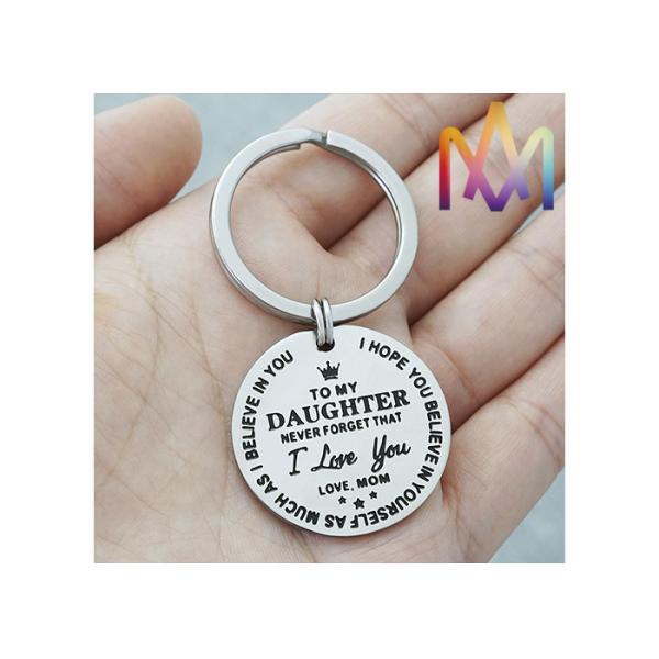 Inspirational Kaychain Gift Custom Shaped Keychains Stainless Steel free engraving