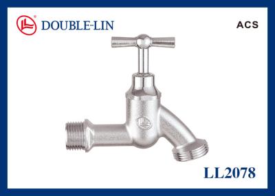 Sand Cast Chrome Plated Brass Handle Stopcock Tap