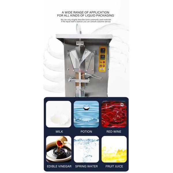 AS-2000 Automatic Water Pouch Packing Machine Milk Sachet Bag Packing Machine Popsicle Liquid Filling Sealing Packing Machine