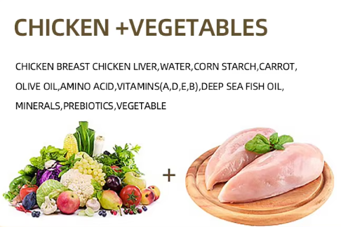 Top Grade Chicken Ingredient 100% Natural Raw Beaf Wet Food Canned Pet High Nutrition