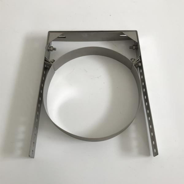 Single Wall Pellet Stove Chimney Pipe Adjustable Bracket 80mm-350mm Diameter