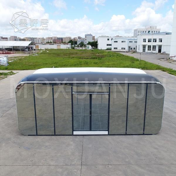 8M Box Hotel Luxury Glamping Tent Glass House Resort For Outdoor Shop