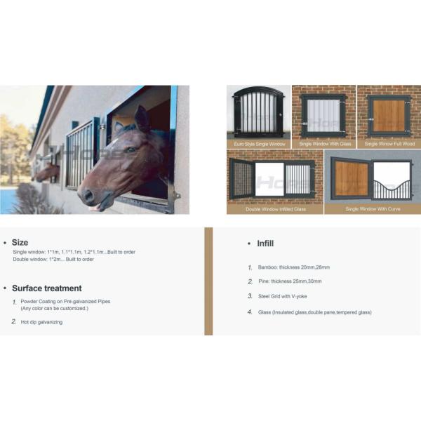 3м Конный конюшня Голландские двери Экономичные Простые портативные стекла