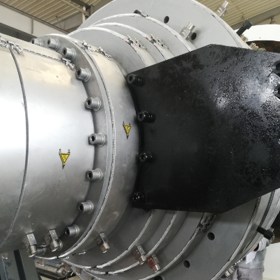 HDPE Polyurethane Foam Jacket Pipe Production Line with Vacuum Calibration Method and Siemens PLC Control for 48-2000mm Pre-insulated Steel Pipe Making