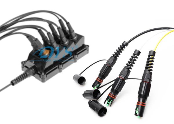 IP68 Waterproof FTTH Patch Cord Connector Outdoor Fiber Optic Cable Assemblies