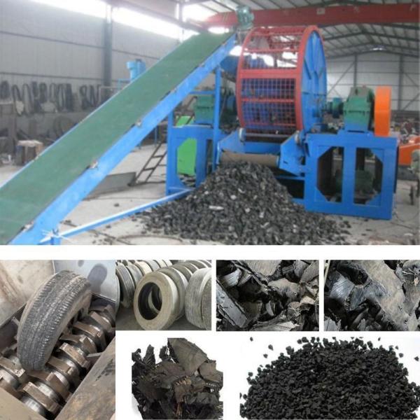 Professional Industrial Tire Recycling Machine Double Shaft Shredder with 42CrMo Blades