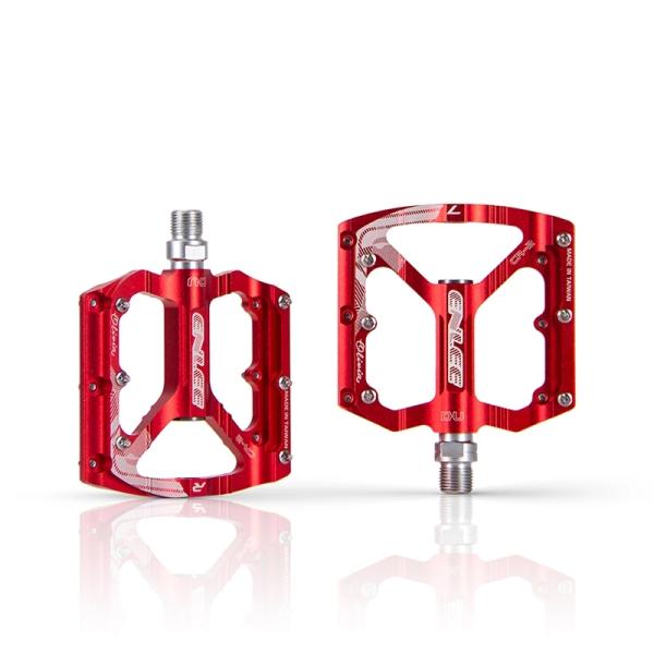 2021 ENLEE Red/black Aluminum Alloy Ultralight Pedals for Mountain Bike Road Bicycle