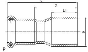 Easy To Install Carbon Steel Press Fittings Aging Resistant With Plain End