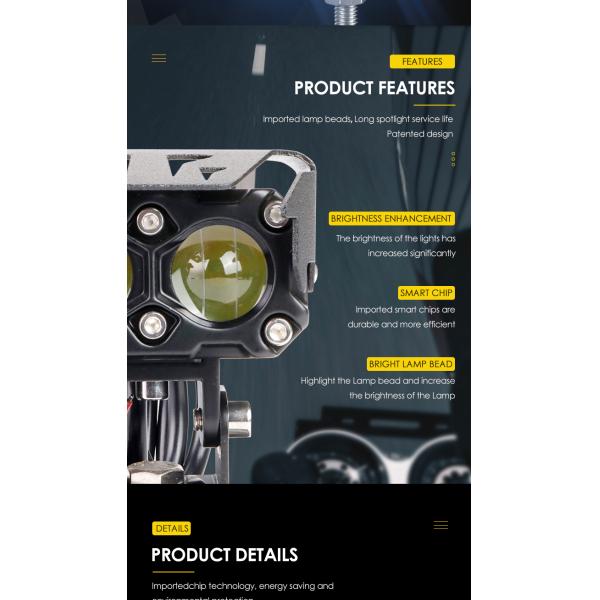 4000LM Мотоцикл светодиодные прожекторы светодиодные мотоциклетные фонари 40W IP67