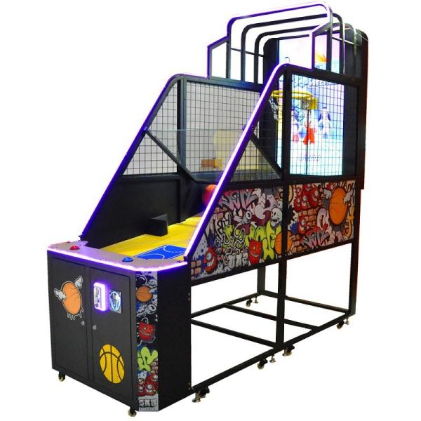Interactive Coins Operated Basketball Pro Arcade Game Indoor Sports 80W