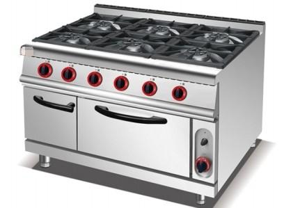 Efficiency NG/LPG Cooking Equipment Gas Connection R13/4 3.95/5.66Kg/h Consumption