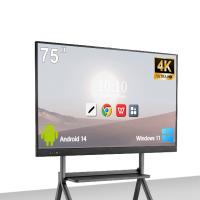 Enseignement du tableau blanc interactif multifonctionnel en verre trempé 1 mm sans liaison