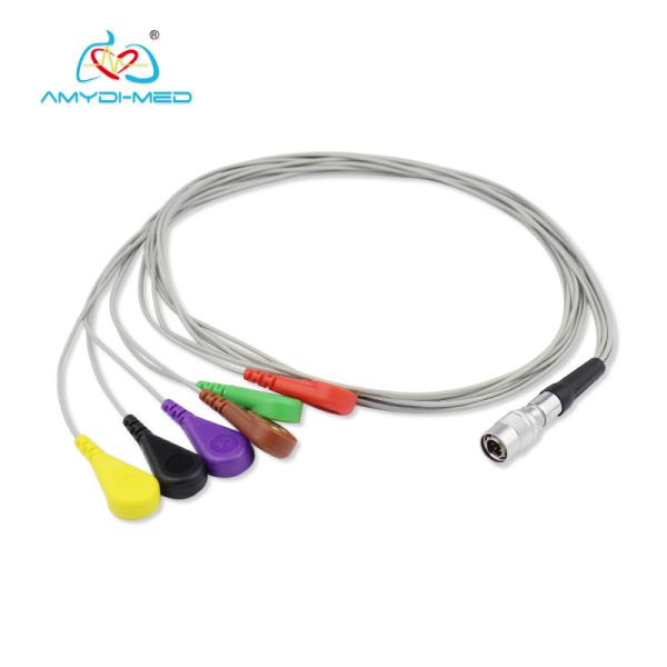 AHA Standard  ECG Cable 4 Leads FUUKUDA  Compatible