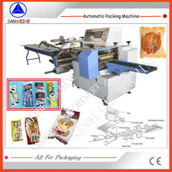 PE Film Flow Wrapping Machine Swf 590 Horizontal Wrapping Packaging Machine