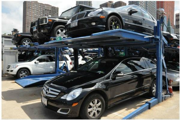 Simple Car Parking Lift 2.7ton Electric Hydraulic Tilting Car Parking Lift