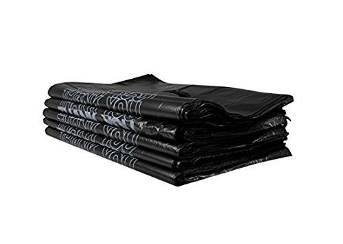 Saco de plástico material do HDPE, obrigado que o t-shirt realiza o preto dos sacos 18 mícrons – 500 sacos pelo caso
