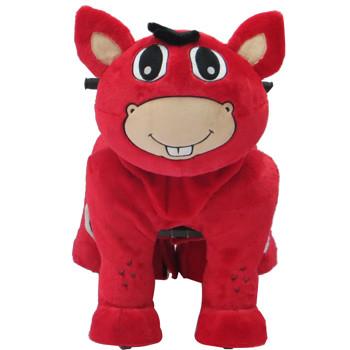 2014 china animal plush toy plush electric toy car for kids