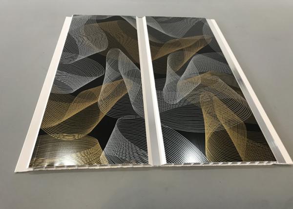 Hot Stamping Bathroom Wall Panels / Plastic PVC Wall Covering