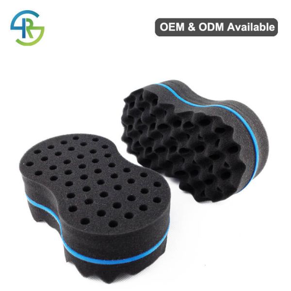 8 Shape Hair Sponge Twist Small 9mm Hole Curl Sponge Brush PU+EVA