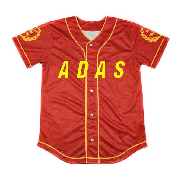 Antipilling Polyester Adults Sublimated Baseball Jerseys Short Sleeve Personalized