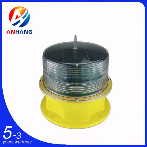Solar Powered LED Aviation Obstruction Light with IP68 Rating and 360 Beam Angle for Marine Navigation