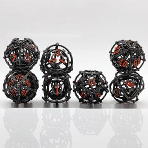 RPG à perles métalliques, jeu de dés creux, DND Cisu 16 mm, lisse