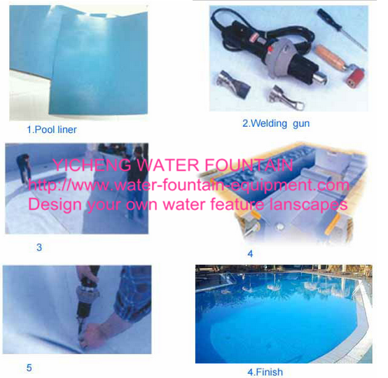Light Weight PVC Swimming Pool Accessories Customized Waterproofing