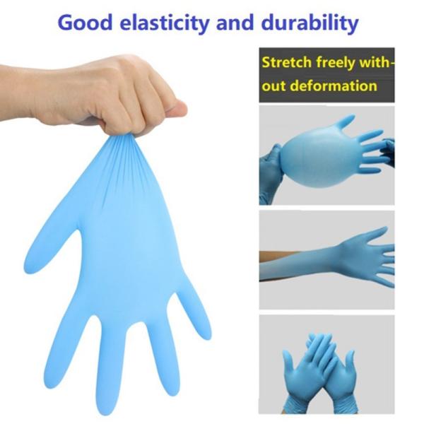 Universal Non Sterile Gloves , Anti Bacteria Disposable Blue Latex Gloves