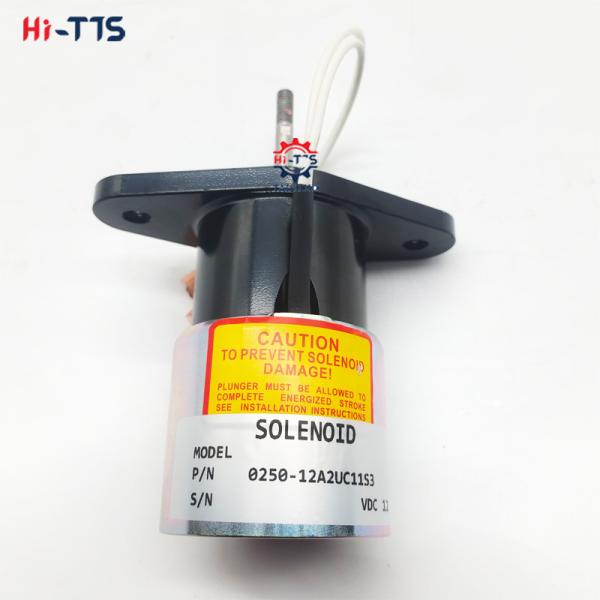 Solenoide de la válvula de apagado de 12 V 0250-12A2UC11S3 para la bomba de combustible del actuador del motor diesel