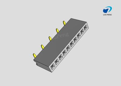 Female header, PCB Mount Receptacle, Vertical, Board-to-Board, 10 Position, 2.54mm Pitch, Shrouded, Gold Flash, SMD