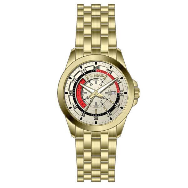 41.0mm double dial japan movt full stainless steel wrist men's quartz watches,luxury quartz watch