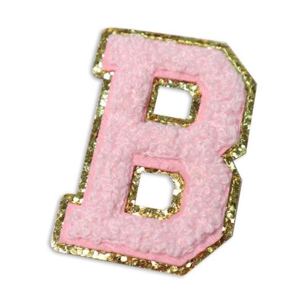 5.1cm 5.7cm 6.3cm 7cm Letter A-Z Glitter Patch Ironing Chenille Glitter Letter