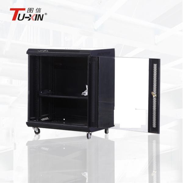 12u 19 Inch Wall Mount Data Rack Enclosures With Castors Anti - Radiation
