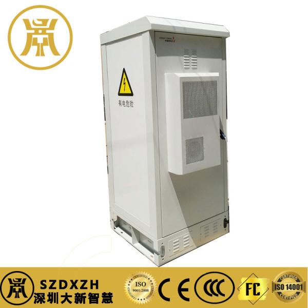 19 Inch Standard Galvanized Steel IP55 Outdoor Power Cabinet With AC220V Air Conditioner