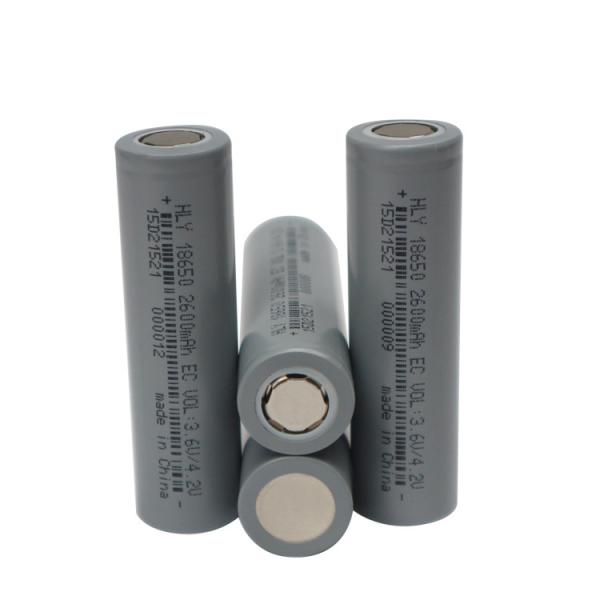 Li Ion Rechargeable 18650 Battery 2600mah 3.6V 500 Times High Energy Density