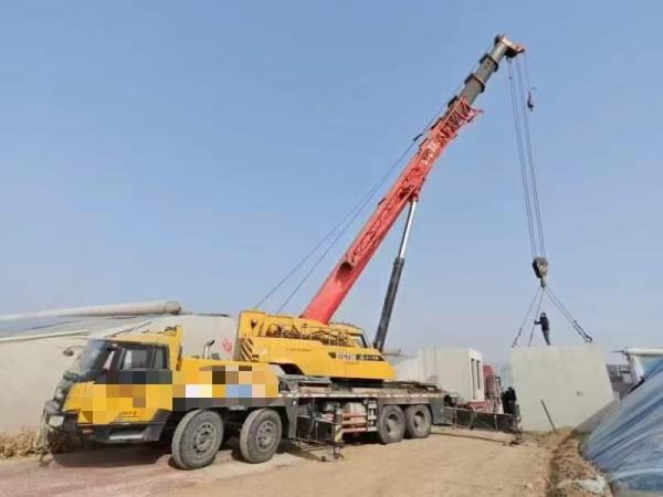 2016 SANY Used 75T Machines de levage de grues entièrement hydrauliques pour camions