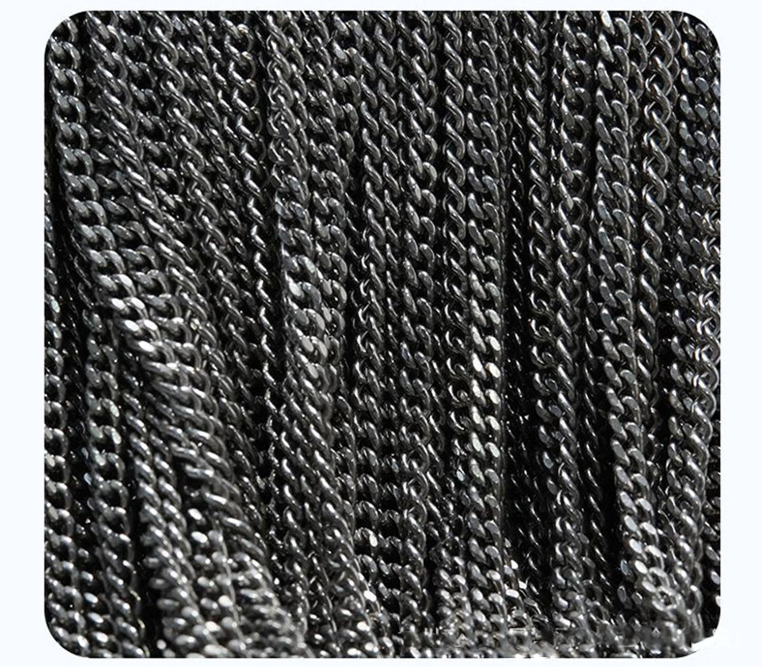 Pure Titanium Jewelry Denim Chain Pendant Accessory DIY Retro Twist Chain Tinl1145