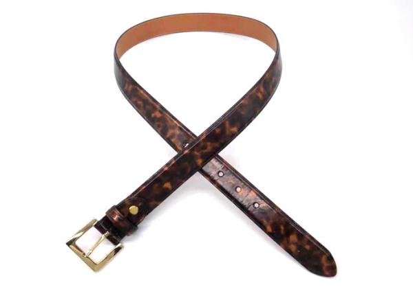 Womens Leopard Print 3.0cm PU Leather Waist Belt For Pants