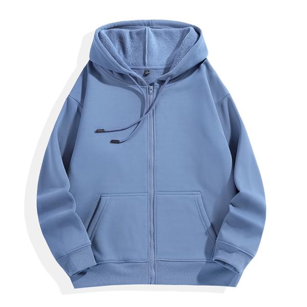 Men'S Soft Fleece Hooded Sweatshirt With Pocket Casual Zip Up Athletic Hoodie