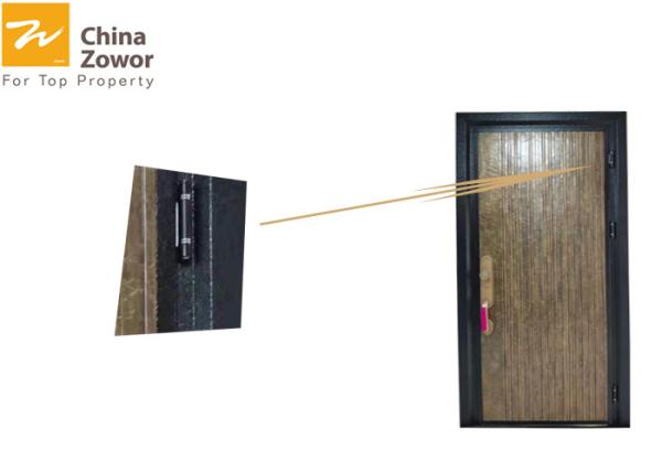 Cast Alu. Single Leaf Fire Rated Entry Door For High-end Residential Buildings