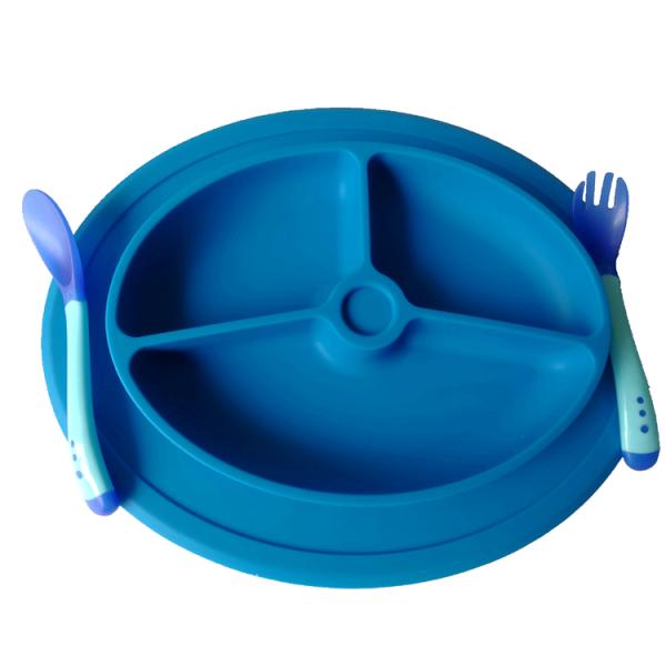 high quality EXW price custom logo design durable placemat  kitchen silicone suction plate for baby