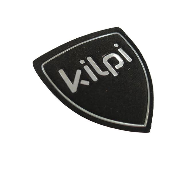 Металлическое выбитое дружелюбное изготовленного на заказ логотипа заплаты ткани силиконовой резины эко-