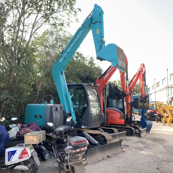 Использованный оригинальный японский экскаватор Hitachi 7Ton ZX70 Crawler Digger в хорошем состоянии