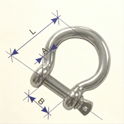 European Type Forged Carbon Steel Bow Shackle Galvanized for Heavy Industry & Marine Rigging