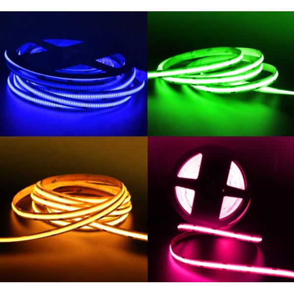 15W 840LEDs DC24V RGB COB Strip Tape Light Decoration aluminum tube For Shopping Mall Bedroom WIFI Remote Control