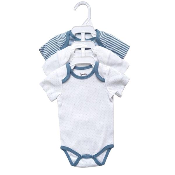 Short Sleeve Snap Button Design Summer Baby Clothes Romper 100% Cotton